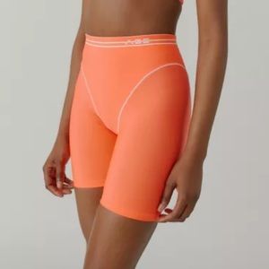 Adam Selman Sport French Cut Recycled Tech Bike Shorts in Orange